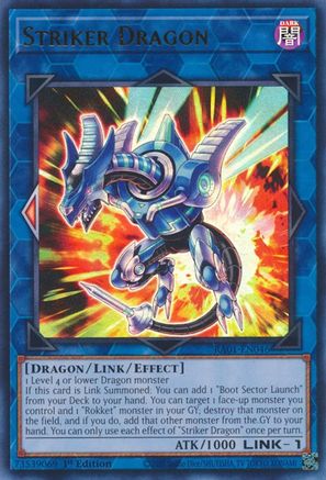 Striker Dragon (UR) 25th Anniversary Rarity Collection RA01-EN046 Near Mint Ultra Rare English 1st Edition