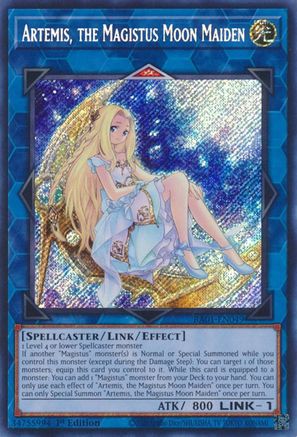 Artemis, the Magistus Moon Maiden (Secret Rare) 25th Anniversary Rarity Collection RA01-EN049 Near Mint Secret Rare English 1st Edition