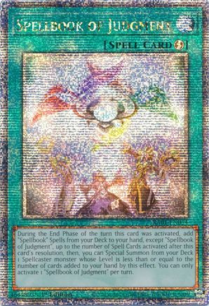 Spellbook of Judgment (Quarter Century Secret Rare) 25th Anniversary Rarity Collection RA01-EN054 Near Mint Quarter Century Secret Rare English 1st Edition