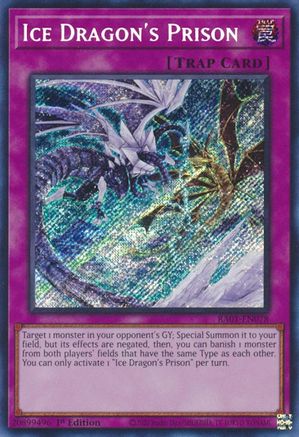 Ice Dragon's Prison (Secret Rare) 25th Anniversary Rarity Collection RA01-EN078 Near Mint Secret Rare English 1st Edition