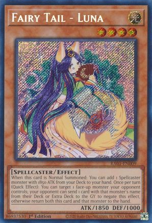 Fairy Tail - Luna (Secret Rare) 25th Anniversary Rarity Collection RA01-EN009 Near Mint Secret Rare English 1st Edition