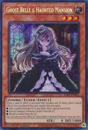 Ghost Belle & Haunted Mansion (Secret Rare) 25th Anniversary Rarity Collection RA01-EN011 Near Mint Secret Rare English 1st Edition