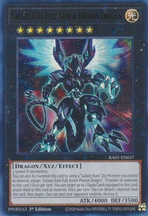 Galaxy-Eyes Full Armor Photon Dragon (UR) 25th Anniversary Rarity Collection RA01-EN037 Near Mint Ultra Rare English 1st Edition