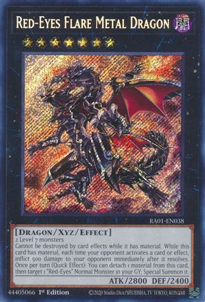 Red-Eyes Flare Metal Dragon (Secret Rare) 25th Anniversary Rarity Collection RA01-EN038 Near Mint Secret Rare English 1st Edition