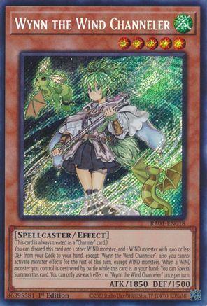 Wynn the Wind Channeler (Secret Rare) 25th Anniversary Rarity Collection RA01-EN018 Near Mint Secret Rare English 1st Edition