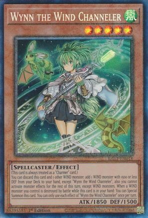 Wynn the Wind Channeler (PCR) 25th Anniversary Rarity Collection RA01-EN018 Near Mint Prismatic Collector's Rare English 1st Edition