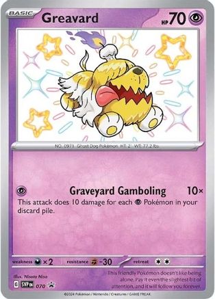 Greavard - 070 SV: Scarlet & Violet Promo Cards 70 Near Mint Rare English Holofoil