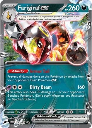 Farigiraf ex 108/162 Temporal Forces Double Rare (RR) Near Mint  English