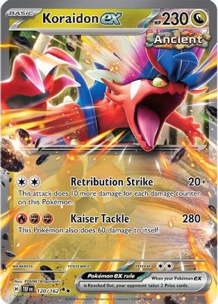 Koraidon ex 120/162 Temporal Forces Double Rare (RR) Near Mint  English