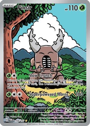 Pinsir 168/167 Twilight Masquerade Illustration Rare Near Mint  English