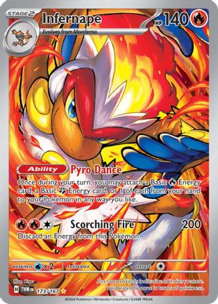 Infernape 173/167 Twilight Masquerade Illustration Rare Near Mint  English