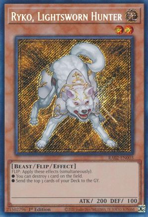 Ryko, Lightsworn Hunter (Secret Rare) 25th Anniversary Rarity Collection II RA02-EN003 Near Mint Secret Rare English 1st Edition