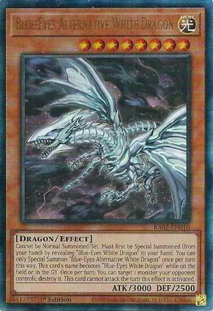 Blue-Eyes Alternative White Dragon (PUR) 25th Anniversary Rarity Collection II RA02-EN010 Near Mint Prismatic Ultimate Rare English 1st Edition