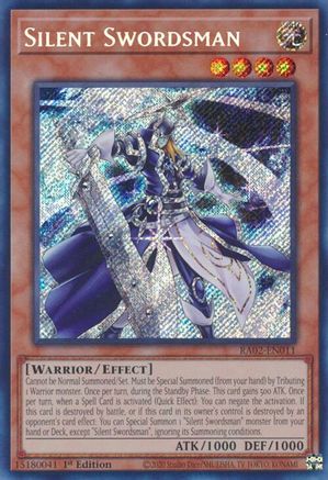 Silent Swordsman (Secret Rare) 25th Anniversary Rarity Collection II RA02-EN011 Near Mint Secret Rare English 1st Edition