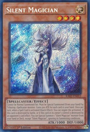 Silent Magician (Secret Rare) 25th Anniversary Rarity Collection II RA02-EN012 Near Mint Secret Rare English 1st Edition