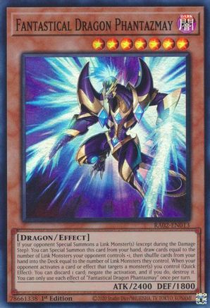 Fantastical Dragon Phantazmay (Alternate Art) 25th Anniversary Rarity Collection II RA02-EN013 Near Mint Super Rare English 1st Edition