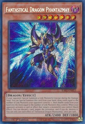 Fantastical Dragon Phantazmay (Alternate Art) (Secret Rare) 25th Anniversary Rarity Collection II RA02-EN013 Near Mint Secret Rare English 1st Edition