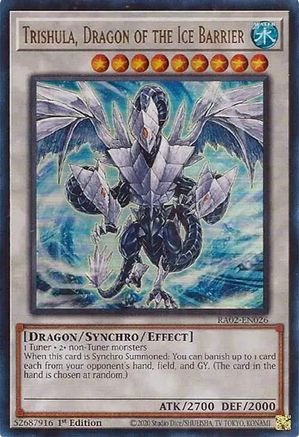 Trishula, Dragon of the Ice Barrier (UR) 25th Anniversary Rarity Collection II RA02-EN026 Near Mint Ultra Rare English 1st Edition