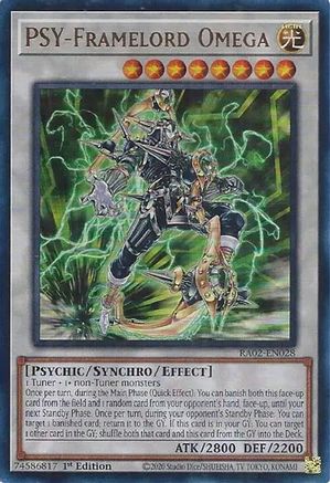 PSY-Framelord Omega (UR) 25th Anniversary Rarity Collection II RA02-EN028 Near Mint Ultra Rare English 1st Edition