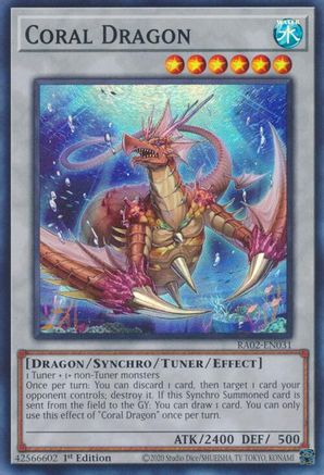 Coral Dragon 25th Anniversary Rarity Collection II RA02-EN031 Near Mint Super Rare English 1st Edition