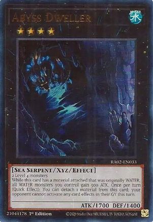 Abyss Dweller (UR) 25th Anniversary Rarity Collection II RA02-EN033 Near Mint Ultra Rare English 1st Edition