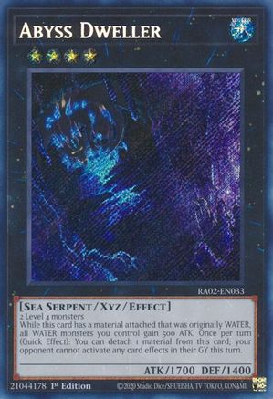 Abyss Dweller (Secret Rare) 25th Anniversary Rarity Collection II RA02-EN033 Near Mint Secret Rare English 1st Edition