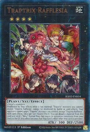 Traptrix Rafflesia (PUR) 25th Anniversary Rarity Collection II RA02-EN034 Near Mint Prismatic Ultimate Rare English 1st Edition