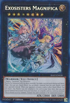 Exosisters Magnifica (Secret Rare) 25th Anniversary Rarity Collection II RA02-EN038 Near Mint Secret Rare English 1st Edition