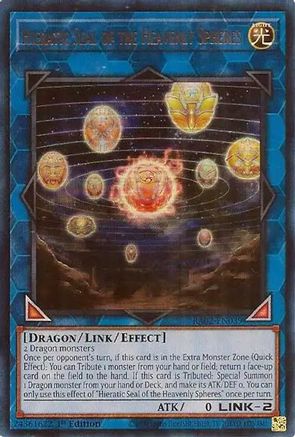 Hieratic Seal of the Heavenly Spheres (UR) 25th Anniversary Rarity Collection II RA02-EN039 Near Mint Ultra Rare English 1st Edition