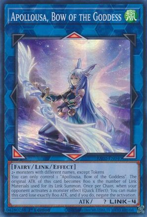 Apollousa, Bow of the Goddess (Alternate Art) 25th Anniversary Rarity Collection II RA02-EN040 Near Mint Super Rare English 1st Edition