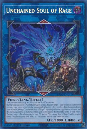 Unchained Soul of Rage (Secret Rare) 25th Anniversary Rarity Collection II RA02-EN041 Near Mint Secret Rare English 1st Edition