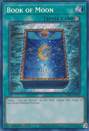 Book of Moon (Secret Rare) 25th Anniversary Rarity Collection II RA02-EN050 Near Mint Secret Rare English 1st Edition