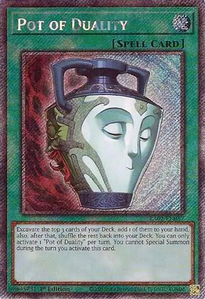 Pot of Duality (Platinum Secret Rare) 25th Anniversary Rarity Collection II RA02-EN057 Near Mint Platinum Secret Rare English 1st Edition