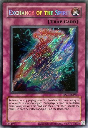 Exchange of the Spirit RP01-EN099 Retro Pack 2020 Reprint Secret Rare Near Mint  English