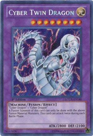 Cyber Twin Dragon Legendary Collection 2 LCGX-EN180 Near Mint Secret Rare English 1st Edition