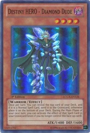 Destiny HERO - Diamond Dude Legendary Collection 2 LCGX-EN124 Near Mint Super Rare English 1st Edition