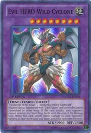 Evil HERO Wild Cyclone Legendary Collection 2 LCGX-EN070 Near Mint Super Rare English 1st Edition