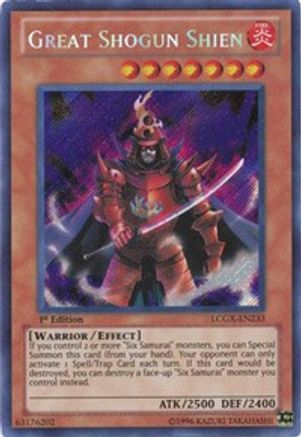 Great Shogun Shien Legendary Collection 2 LCGX-EN233 Near Mint Secret Rare English 1st Edition