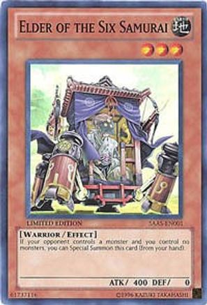 Elder of the Six Samurai Samurai Assault SAAS-EN001 Near Mint Super Rare English Limited