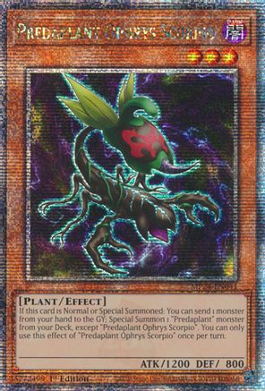 Predaplant Ophrys Scorpio (Quarter Century Secret Rare) 25th Anniversary Tin: Dueling Mirrors MP24-EN041 Near Mint Quarter Century Secret Rare English 1st Edition