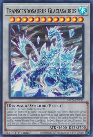 Transcendosaurus Glaciasaurus 25th Anniversary Tin: Dueling Mirrors MP24-EN297 Near Mint Ultra Rare English 1st Edition