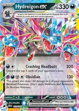 Hydreigon ex - 119/191 SV08: Surging Sparks 119/191 Near Mint Double Rare English Holofoil