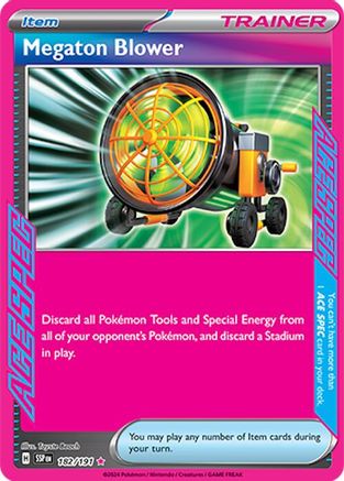 Megaton Blower 182/191 Surging Sparks Ace Rare Near Mint  English