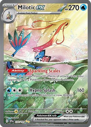 Milotic ex - 237/191 SV08: Surging Sparks 237/191 Near Mint Special Illustration Rare English Holofoil