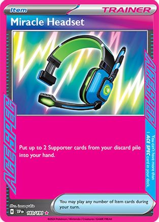 Miracle Headset SV08: Surging Sparks 183/191 Near Mint ACE SPEC Rare English Holofoil
