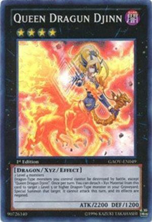 Queen Dragun Djinn Galactic Overlord GAOV-EN049 Near Mint Super Rare English Unlimited