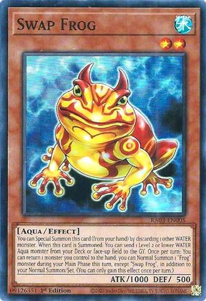 Swap Frog Quarter Century Bonanza RA03-EN005 Near Mint Super Rare English 1st Edition