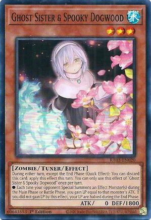 Ghost Sister & Spooky Dogwood (Alternate Art) RA03-EN020 Quarter Century Bonanza 1st Edition Super Rare Near Mint  English