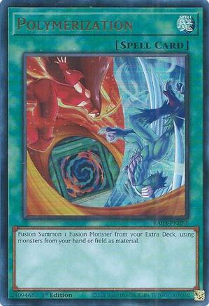 Polymerization (B) (HERO Art) (UR) Quarter Century Bonanza RA03-EN051 Near Mint Ultra Rare English 1st Edition