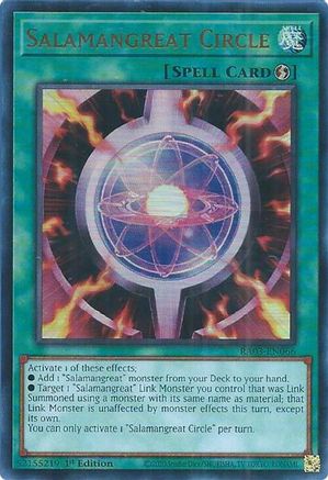 Salamangreat Circle RA03-EN066 Quarter Century Bonanza 1st Edition Ultra Rare Near Mint  English